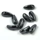 Chilli - cseh préselt kétlyukú gyöngy - gunmetal (hematit) - 4x11mm