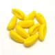 Chilli - cseh préselt kétlyukú gyöngy - Yellow  - 4x11mm