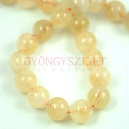 Citrine round bead - 8mm