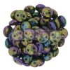 Cseh préselt kétlyukú lencse gyöngy - Metallic Purple Iris -6mm Cseh préselt kétlyukú lencse gyöngy - Metallic Purple Iris -6mm