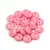 Cseh préselt kétlyukú lencse gyöngy - Silk Satin Pink -6mm