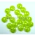 Cseh préselt kétlyukú lencse gyöngy - Light Green -6mm