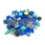 Cseh többlyukú gyöngy mix - Blue - 10g
