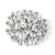 Czech pressed rondelle bead - Silver - 2.5 x 4 mm