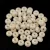 Czech pressed rondelle bead - Alabaster Light Beige - 2.5 x 4 mm