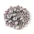 Czech pressed rondelle bead - Alabaster Purple Bronze Luster - 2.5 x 4 mm