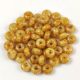 Czech pressed rondelle bead - Alabaster Travertine - 2.5 x 4 mm