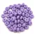 Czech pressed rondelle bead - Alabaster Opal Matt Purple - 2.5 x 4 mm