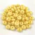 Czech pressed rondelle bead - Alabaster Milky Gold - 2.5 x 4 mm