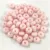 Czech pressed rondelle bead - Alabaster Milky Light Rose - 2.5 x 4 mm