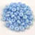 Czech pressed rondelle bead - Alabaster Milky Light Sapphire - 2.5 x 4 mm