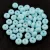 Czech pressed rondelle bead - Alabaster Milky Turquoise Blue  - 2.5 x 4 mm