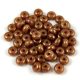 Czech pressed rondelle bead - Beige Bronze Luster - 2.5 x 4 mm