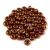 Czech pressed rondelle bead - Chocolate Bronze Luster - 2.5 x 4 mm