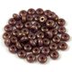 Czech pressed rondelle bead - Purple Bronze Luster - 2.5 x 4 mm