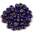 Czech pressed rondelle bead - Sapphire Blue Bronze Luster - 2.5 x 4 mm