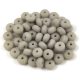 Czech pressed rondelle bead - Matt Grey - 2.5 x 4 mm