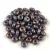 Czech pressed rondelle bead - Turquoise Blue Bronze Luster - 2.5 x 4 mm