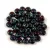 Czech pressed rondelle bead - Light Siam Travertine - 2.5 x 4 mm