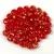 Czech pressed rondelle bead - Light Siam Gold Splash - 2.5 x 4 mm