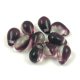 Drop - Czech Pressed Glass Bead - Amethyst Crystal - 6x9mm