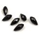 Faceted Glass Bead - Teardrop - 12x6mm - Jet