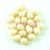 Drop - Czech Pressed Glass Bead - Alabaster Cream Luster - 4x6mm
