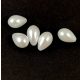 Imitation pearl drop bead - Pearl White - 13x9mm