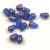 Teardrop - Czech Firepolished Faceted Glass Bead 8x6mm - Sapphire Bronze