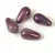 Drop - Czech Pressed Glass Bead - Alabaster Vega Luster - 15x8mm