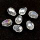 Faceted Glass Bead - Teardrop - 7x5mm - Crystal AB