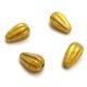Drop Melon bead - Alabaster Gold Luster - 13x8mm