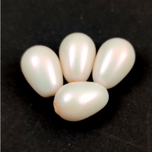 Imitation pearl drop bead - Powder Iris - 14x10mm