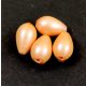 Imitation pearl drop bead - Pastel Peach - 13x8mm