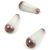 Teardrop - Czech Faceted Glass Bead - 20x9mm - Opal White Bronze