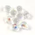 Faceted Glass Bead - Teardrop - 8x6mm - Crystal AB