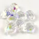 Faceted Glass Bead - Teardrop - 13x9mm - Crystal AB