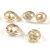 Faceted Glass Bead - Teardrop - 13x9mm - Crystal Golden Shadow