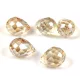 Faceted Glass Bead - Teardrop - 13x9mm - Crystal Golden Shadow