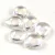 Cseh préselt csepp gyöngy - tetején fúrt - Crystal AB - 10x12mm
