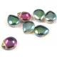 Cseh préselt csepp gyöngy - tetején fúrt - Crystal Magic Wine - 10x12mm