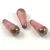 Cseh csiszolt barokk csepp gyöngy-  20x9mm - Opal Mauve Bronze