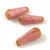 Cseh csiszolt barokk csepp gyöngy -  20x9mm - Opal Mauve Travertine