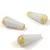 Cseh csiszolt barokk csepp gyöngy -  20x9mm - Opal White Travertine