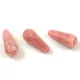 Cseh csiszolt barokk csepp gyöngy -  20x9mm - Opal Mauve Travertine