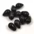 Drop - Czech Pressed Glass Bead - Jet - 6x9mm