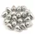 Cseh préselt csepp gyöngy - Silver - 4x6 mm
