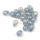 Drop - Czech Pressed Glass Bead - Opal Light Blue - 4x6mm