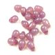 Drop - Czech Pressed Glass Bead - Opal Light Violet - 4x6mm