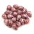 Drop - Czech Pressed Glass Bead - Alabaster Pink Bronze Luster - 4x6mm